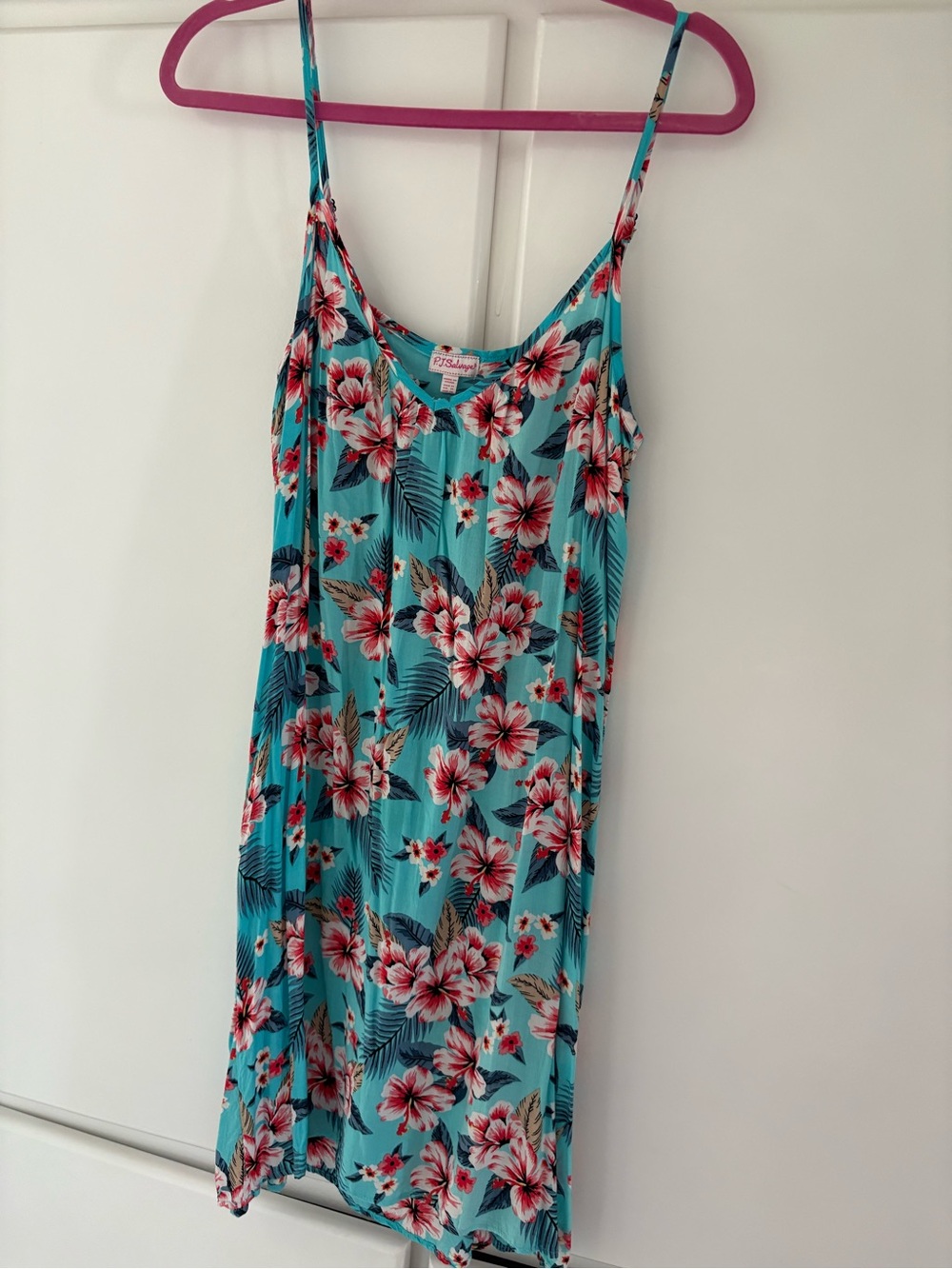 PJ Salvage Floral Turquoise Dress